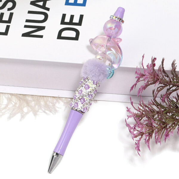 oly-053f9f35be2800b257188bec58f2cb2f Wholesale Acrylic Pearlescent Little Dolphin Beaded Beads Colorful Whale Cartoon Beads DIY Mobile Phone Chain Car Hanging Aessories