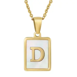 Letter D Gold Necklace
