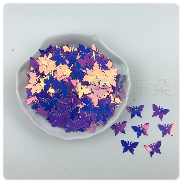 oly-054b3a52a16a58ace5758bd40fffa563 Wholesale Butterfly Sequins PVC Sequins 17MM Padded Mobile Phone Case DIY Crystal Mud Aessories Photography Estimate Clothing Headwear
