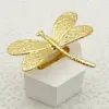 Wholesale PVD Coated 14K Gold Real Gold Plated Flower Dragonfly 304 Stainless Steel Elegant Glam Artistic Waterproof Non Tarnish Rings