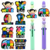 oly-055d8d8adcb6cf9fd9e76cc5cc8829c0 Wholesale Random 100pcs Cartoon Autism Pattern Beads