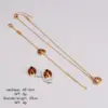 Wholesale Jewelry Elegant Cute Ladybugs 304 Stainless Steel Cable Chain Jewelry Set