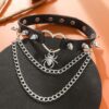 Wholesale Rock Black Sexy Sweet Cool Choker Necklace