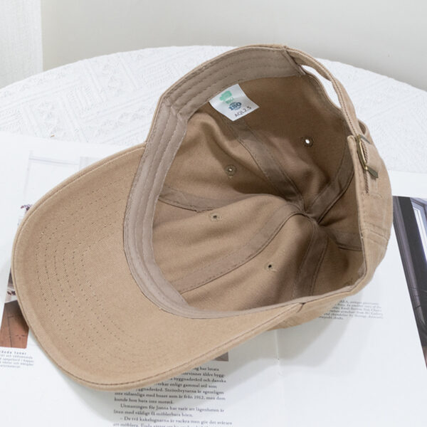 Wholesale Japanese-style Washed Solid Color Street Good Quality Cap Men's and Women's Korean-style Soft Top All-match Curved Eave Cap Baseball Cap Cotton