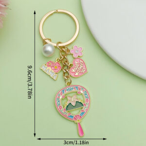 [Pink Mother's Day Letter Love Fan] -11.7 g-ER1543