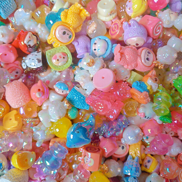 Wholesale Plated Straight Beaded Cartoon Stereo Large Beads OLY Exclusive