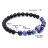 Wholesale Fashion Round Natural Stone Beaded Polishing Bracelets 1 Piece
