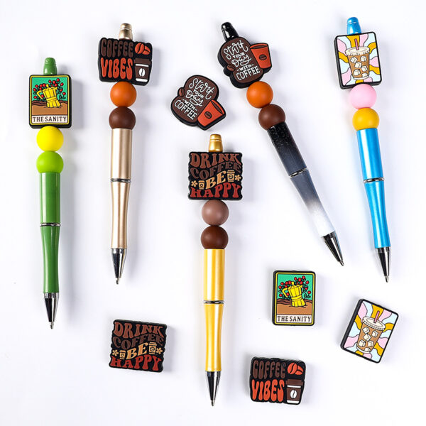 Wholesale 20pcs/pack food-grade DIY letter silicone beads