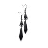 Wholesale Cross-border foreign trade Amazon Gothic jewelry black bat with red teardrop earrings factory direct sales
