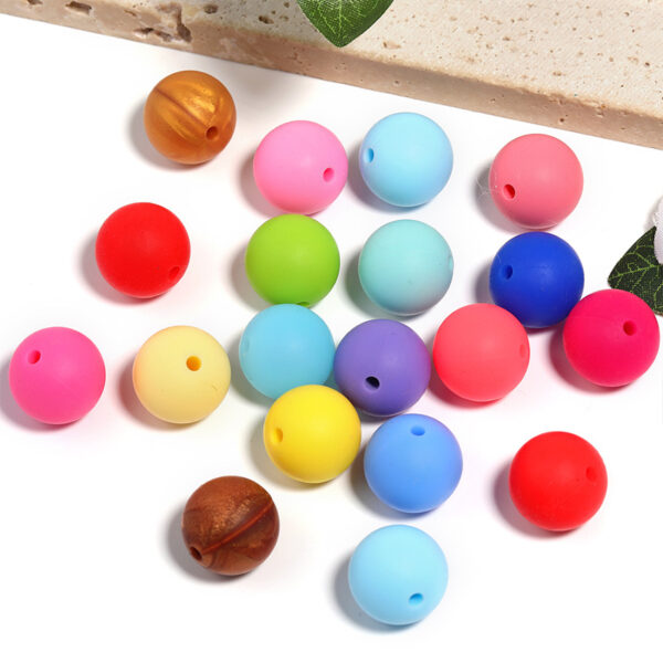 Wholesale Silicone multi-color beads