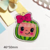 Wholesale Cross-Border New Loose Powder Cartoon Girl Bear Dog Bag Pendant Acrylic Cute DIY Patch Accessories