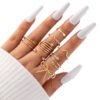 Wholesale Cool style multi-piece set of plain rings