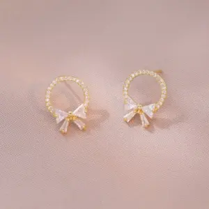 E1105 Bow Earrings