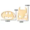PVD Coated Real Gold Plated Dinosaur Heart Shape Stainless Steel Fashion Waterproof Non Tarnish Ear Studs