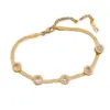 Wholesale Fashion Four Leaf Clover Eye Titanium Steel Plating Bracelets 1 Piece