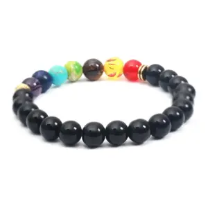 B0006 Colorful Black Glass