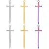 Wholesale PVD Coated Real Gold Plated 18K Sword 304 Stainless Steel Modern Style Simple Classic Waterproof Non Tarnish Pendant Necklace