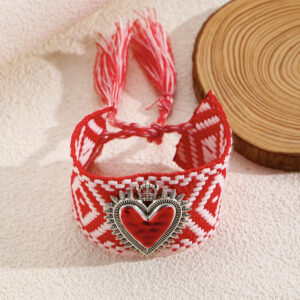 10 ancient silver red and white k-508