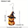 oly-05df0872391c39a09d3518ca5dc681ca Wholesale Cross-border Halloween Carnival Party Demon Pumpkin Wizard Hat Acrylic Earrings Funny Personality Ghost Earrings