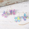oly-05e075d7b79788bc920a236cf1a2702f Wholesale Cross-border New Spring and Summer Colored Leaves Flowers Bohemian Bow Pendant Earrings Acrylic Earrings Gift