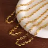 Wholesale PVD Coated Real Gold Plated 18K Gold Geometric 304 Stainless Steel Fashion Waterproof Non Tarnish Bracelets Necklace