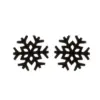 PVD Coated 18K Gold Real Gold Plated Snowflake 304 Stainless Steel Fashion Waterproof Non Tarnish Ear Studs