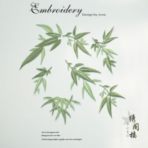 oly-05fc38e09d8448d55a1257e394d35eda Wholesale Bamboo Embroidery Cloth Stickers Patch Stickers Chinese Style Cheongsam Clothes Accessories Hair Accessories Decoration Embroidery Jewelry Box Decorative Stickers