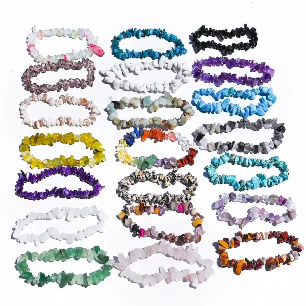 Wholesale Simple Style Solid Color Natural Stone lishing Bracelets