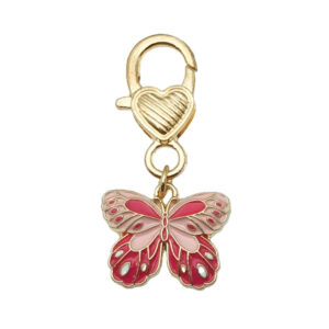 [Pink butterfly love] 2.2x 4.5cm-5g-ER765