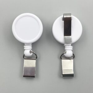 Wholesale 2.5CM plastic retractable easy pull buckle certificate badge work card easy pull built-in cable