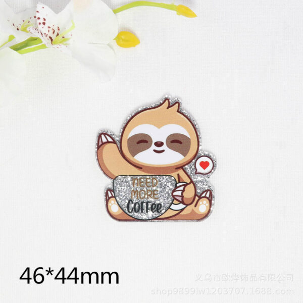 Wholesale New loose powder cartoon organ medical White tooth bag jewelry acrylic pin cute DIY patch accessories