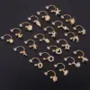 316L Stainless Steel Copper Zircon Ear Cartilage Rings & Studs Geometric Waterproof Non Tarnish Surgical Steel