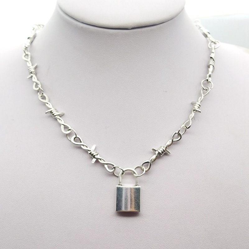 Wholesale European and American New Distinctive All-Match Hip-Hop n Necklace Instagram Style Fashion Trendy Men's and Women's Jewelry Bracelet Necklac