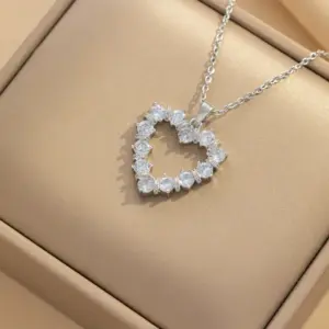 366 Steel Heart Necklace