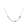 Wholesale S925 Silver Square Necklace New Entry Luxury Women's Summer Clavicle Chain Niche Design All-match Simple INS Style