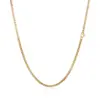 Wholesale 304 Stainless Steel Solid Color Electroplated 18K Real Gold Plated Simple Style Streetwear Waterproof Non Tarnish Plating Necklace