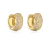 1 Pair Simple Style Commute Geometric Plating Inlay Copper Zircon 18k Gold Plated Ear Studs