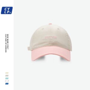 perve color matching baseball cap-beige / Adjustable