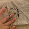 Wholesale High Beauty Value Middle Ancient vintage Light Luxury Niche Retro Exquisite Bracelet Girlfriend Bracelet Flower Design Jewelry