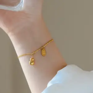 【XKB0068】Fortune Gourd Bracelet / Gold