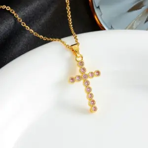 Gold / Small Size Pink Diamond