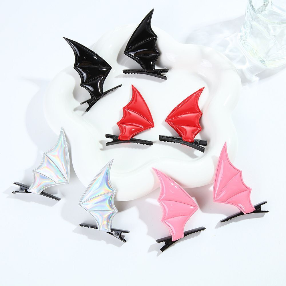 Wholesale Cute Devil Hairpin Edge Clip Black Wings Headess Gothic Style