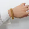 Wholesale PVD Coated 18K Gold Real Gold Plated C Shape 304 Stainless Steel Fashion Waterproof Non Tarnish Bangle