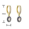 Cute Geometric Plating Copper Zircon Copper Earrings