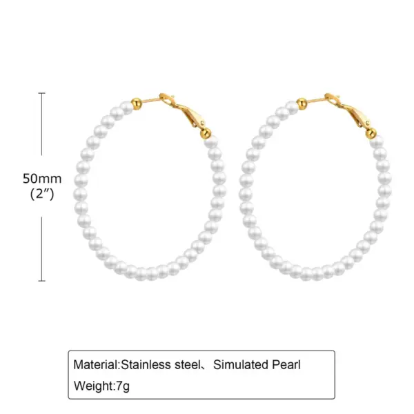 Wholesale PVD Coated Geometric 303 Stainless Steel Simple Style Waterproof Non Tarnish 304 Stainless Steel Hoop Earrings