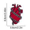 Wholesale Heart-shaped embroidered fabric patches in various heart designs