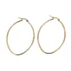 Wholesale PVD Coated Imitation Gold Heart Stainless Steel Simple Style Waterproof Non Tarnish Earrings