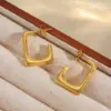 Wholesale 1 Pair Basic Simple Style Irregular Geometric Plating 304 Stainless Steel 18K Gold Plated Earrings