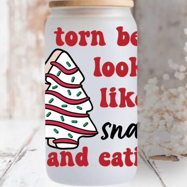 Wholesale Colorful Christmas Tree 16oz Cup UV DTF Wraps