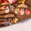 Wholesale Autumn-themed maple leaf and pumpkin earrings
